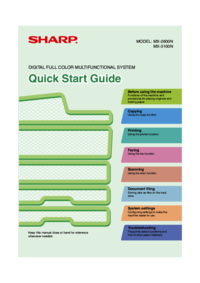 Aby wyświetlić dokument Sharp MX-2600N Przewodnik Szybki Start