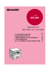 Aby wyświetlić dokument Sharp AR-206 Instrukcja Użytkownika