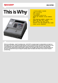 Aby wyświetlić dokument Sharp XEA107WH Instrukcja Użytkownika