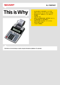 Aby wyświetlić dokument Sharp EL-1750PIIIGY Instrukcja Użytkownika