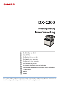 Aby wyświetlić dokument Sharp DX-C200 Instrukcja Użytkownika