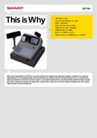 Aby wyświetlić dokument Sharp UP-700 Instrukcja Użytkownika