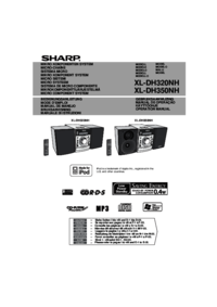Aby wyświetlić dokument Sharp XL-DH350NH Dokumentacja