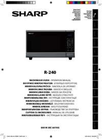 Aby wyświetlić dokument Sharp R-240B Instrukcje Operacyjne