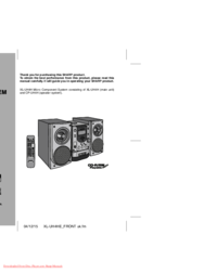 Aby wyświetlić dokument Sharp XL-UH4H Dokumentacja