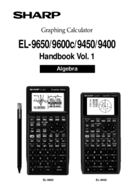 Aby wyświetlić dokument Sharp EL-9600 Instrukcja Użytkownika