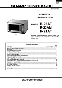 Aby wyświetlić dokument Sharp R-23AM Instrukcja Obsługi