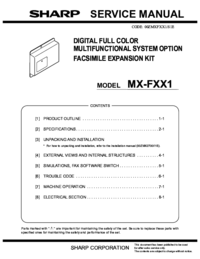 Aby wyświetlić dokument Sharp MX-FXX1 Instrukcja Obsługi
