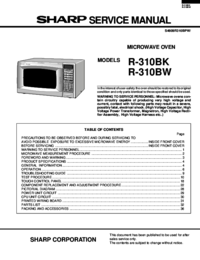Aby wyświetlić dokument Sharp R-310BW Instrukcja Obsługi