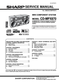 Aby wyświetlić dokument Sharp CD-MPX870H Instrukcja Obsługi