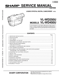 Aby wyświetlić dokument Sharp VL-WD250S Instrukcja Obsługi