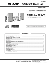 Aby wyświetlić dokument Sharp XL-1500H Instrukcja Obsługi