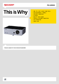 Aby wyświetlić dokument Sharp PG-LW3500 Instrukcja Użytkownika