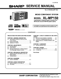 Aby wyświetlić dokument Sharp XL-MP150H Instrukcja Obsługi